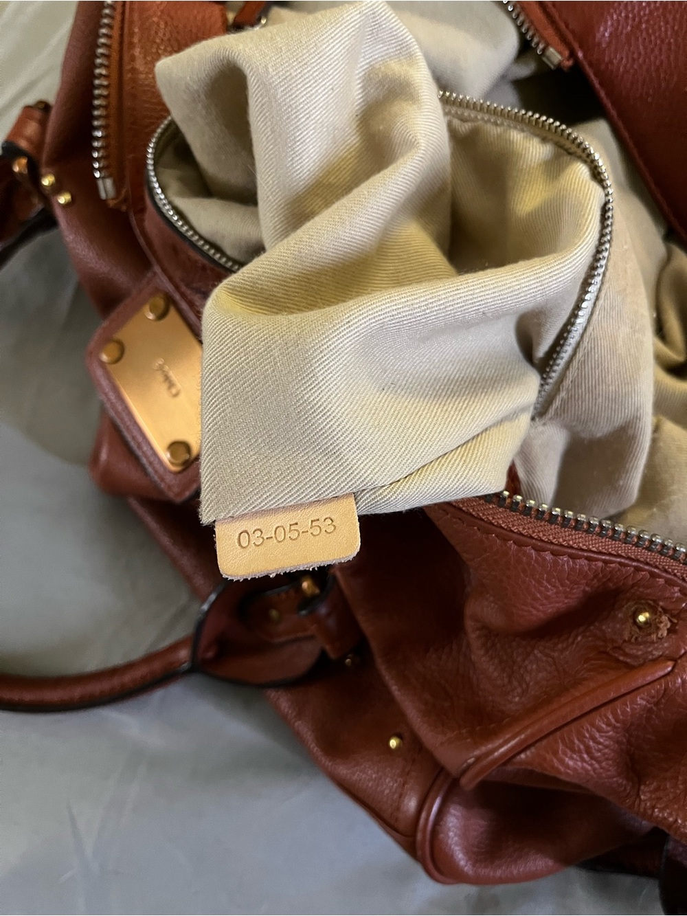 Chloe purses Teal and Brown Leather Shoulder Bag Set with Gold Hardware - Picture 10 of 12